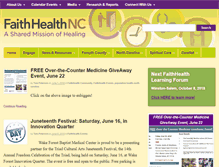 Tablet Screenshot of faithhealthnc.org